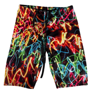 Sporti Training Jammers Colourful Graphic Swim Shorts Size 26 Rainbow